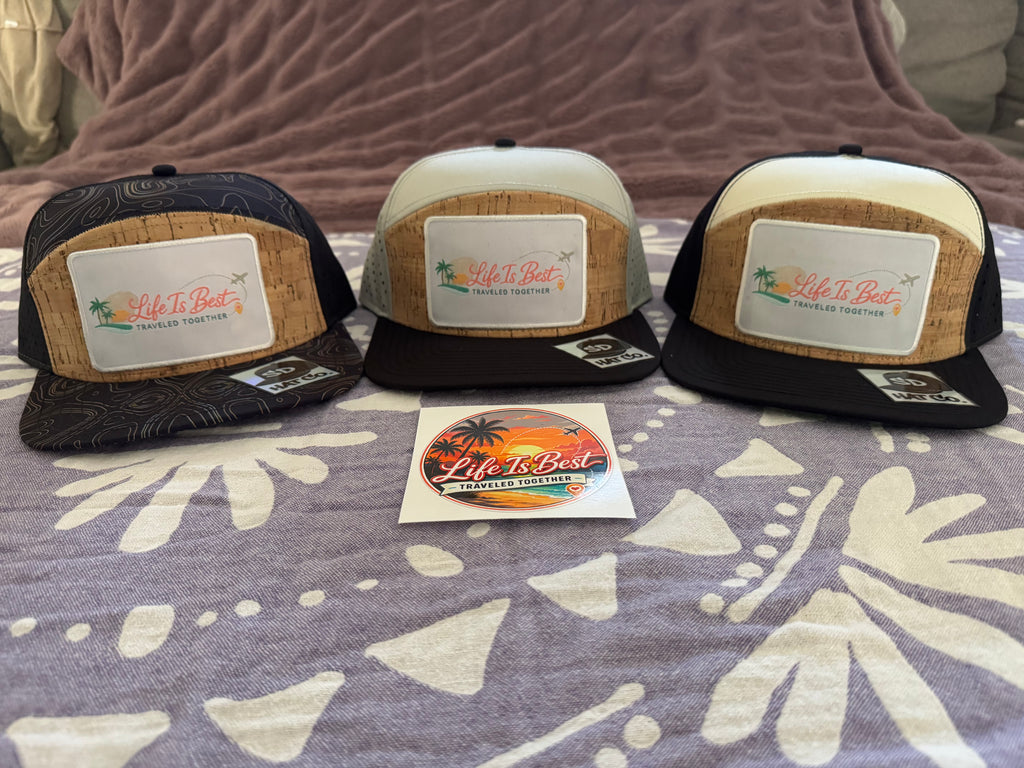 Black & Cream Cork SnapBack
