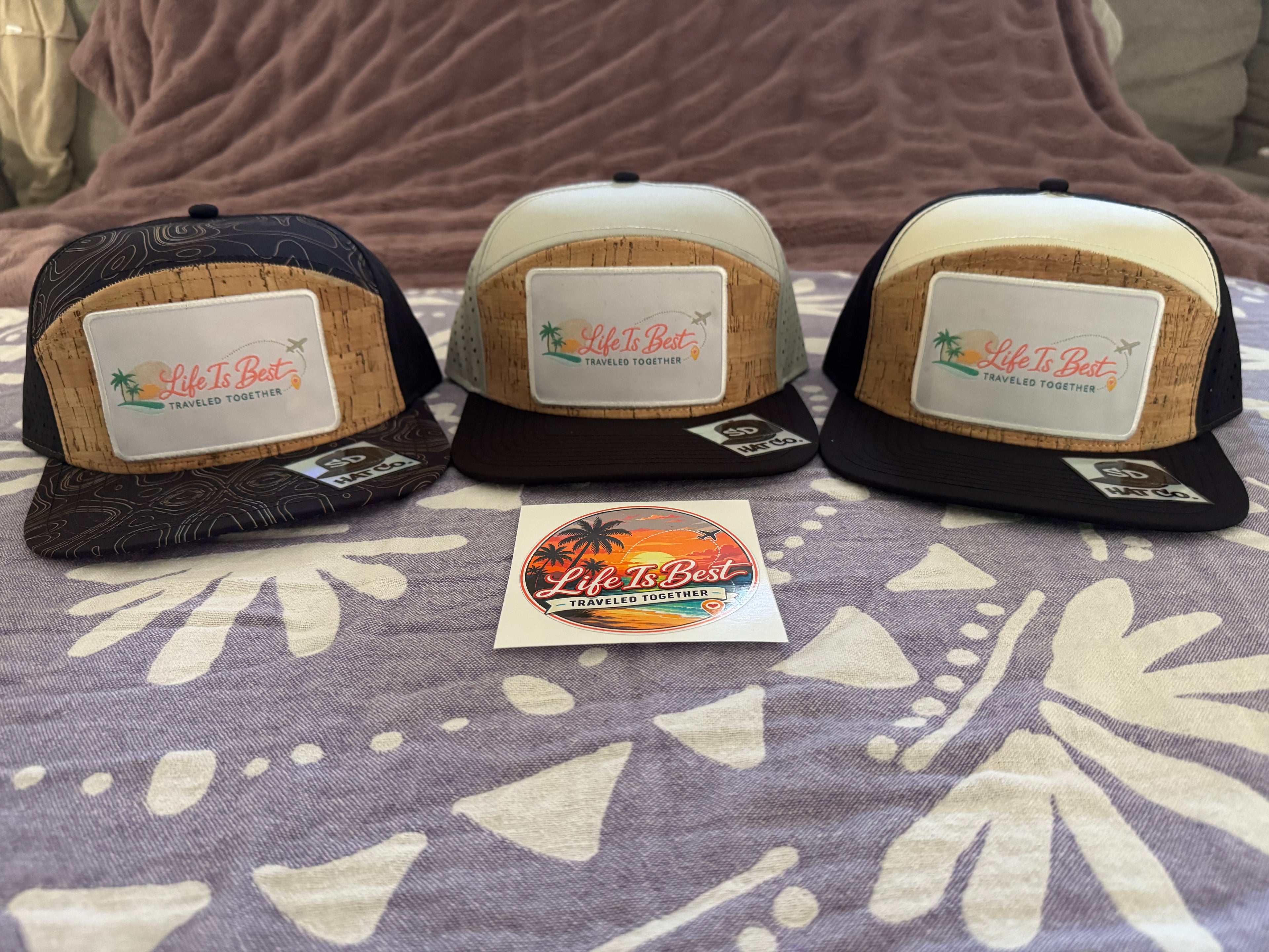 Black & Cream Cork SnapBack