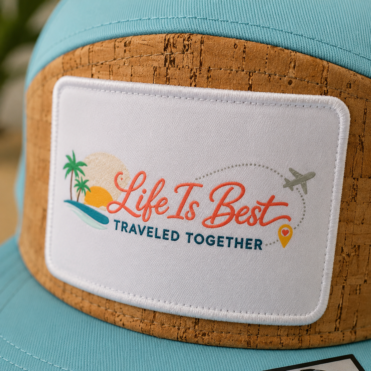 Turquoise Cork SnapBack